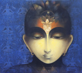 Devotee of Pashupati by Somnath Bothe, Painting | Mojarto