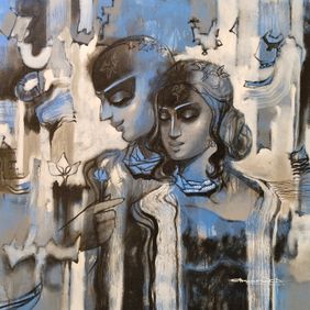 Nostalgic Beauty 2 by ANAND DHARMADHIKARI, Painting | Mojarto