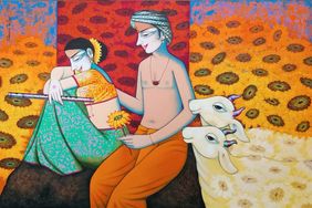 Radhey 7 by Pravin Utge, Painting | Mojarto