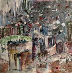Urban Landscapes by Gita Jain, Painting | Mojarto