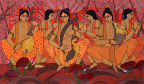 Musicians by Chetan Katigar, Painting | Mojarto
