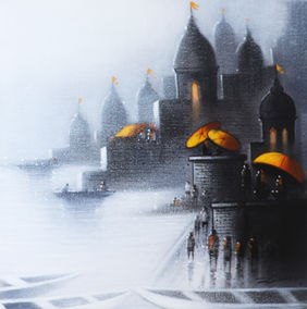Holy Banaras by Somnath Bothe, Painting | Mojarto