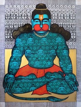 Kapeeshwar...The lord of Monkey by Pratiksha S Bothe , Painting | Mojarto