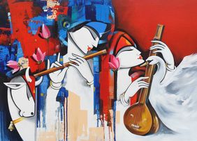 music moments by Pradeesh K Raman, Painting | Mojarto