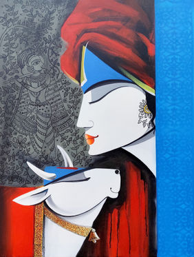 The Sacred Bond by Pradeesh K Raman, Painting | Mojarto