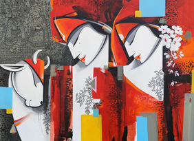 Eternal Together  by Pradeesh K Raman, Painting | Mojarto