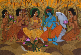 The Eternal Raga by Chetan Katigar, Painting | Mojarto