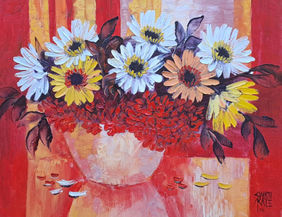 My flowers by Swati Kale, Painting | Mojarto