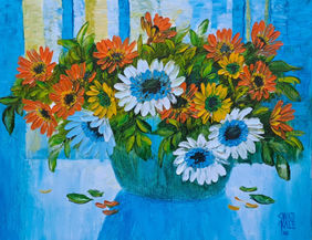 My flowers by Swati Kale, Painting | Mojarto