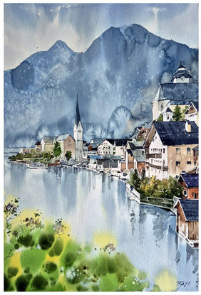 Tranquil Morning by Raji Pavithran, Painting | Mojarto