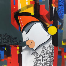 The Eternal Devotee by Pradeesh K Raman, Painting | Mojarto