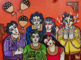 Party Time by Nandini verma, Painting | Mojarto