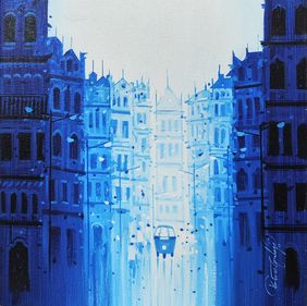 City scape by Suresh Gulage, Painting | Mojarto