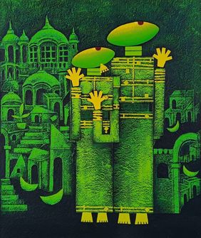 Lovers by Harsh wardhan Bhilala, Painting | Mojarto