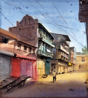 Ahmednagar Morning by Aniruddha Gupte, Painting | Mojarto