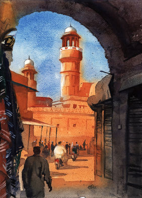 Tomato Mosque by Aniruddha Gupte, Painting | Mojarto