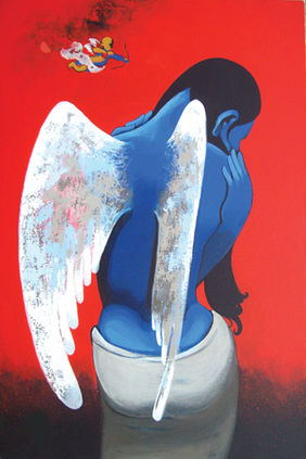 Eros by Prakash Pore, Painting | Mojarto
