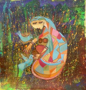 unspeakable love  by Shelja Garg, Painting | Mojarto