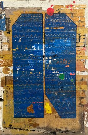 Landscape an old wall by Aditya Sagar, Painting | Mojarto