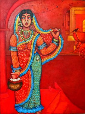 Bibi by Piyali Sarkar, Painting | Mojarto