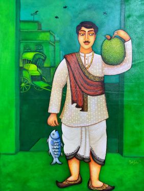 Babu by Piyali Sarkar, Painting | Mojarto