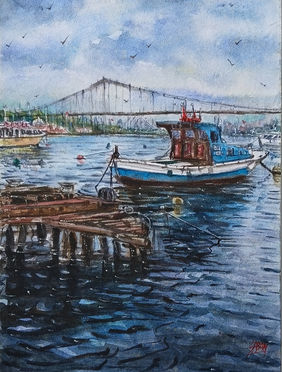 Seascapes Series by Sabari Girish T, Painting | Mojarto