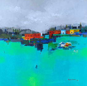 Abstract 030 by Gangu Gouda, Painting | Mojarto