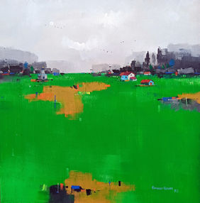 Abstract 034 by Gangu Gouda, Painting | Mojarto