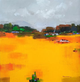 Abstract 035 by Gangu Gouda, Painting | Mojarto