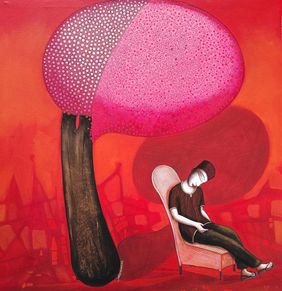 Along by Samir Sarkar, Painting | Mojarto