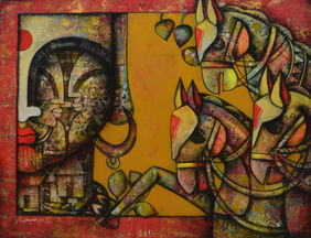 the power of speed by Anupam Pal, Painting | Mojarto