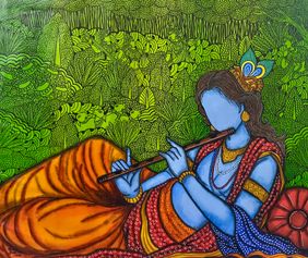 Bansidhar 2 by Mrinal Dutt, Painting | Mojarto