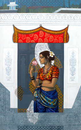 The new Ragamala: Miniature Muse by Ramchandra S Kharatmal , Painting | Mojarto