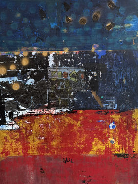 Landscape on Old Wall by Aditya Sagar, Painting | Mojarto