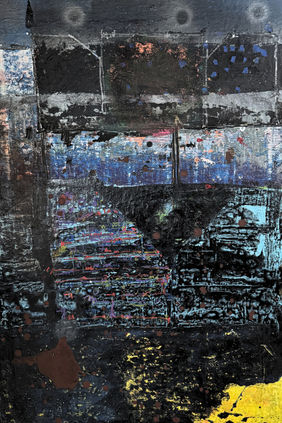 Landscape on Old Wall by Aditya Sagar, Painting | Mojarto