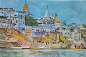 Anandmayi Ghat by Mamta Malhotra, Painting | Mojarto