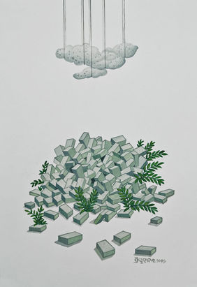 Concrete Supremacy  by Shri Priyaranjan Behera, Painting | Mojarto
