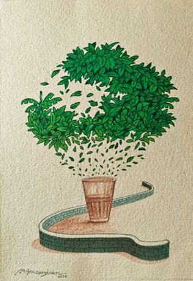 Sanctuary of Bloom  by Shri Priyaranjan Behera, Painting | Mojarto