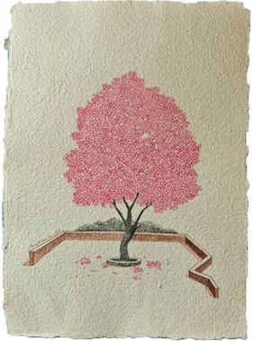Pink Tree  by Shri Priyaranjan Behera, Painting | Mojarto