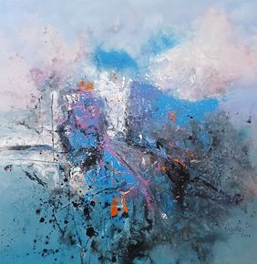 Ice Space by Dnyaneshwar Dhavale, Painting | Mojarto
