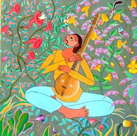 The Gypsy Singer . by Pramod Neelakandan , Painting | Mojarto