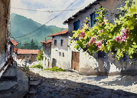 Sunlit Paths by Sunil Linus De, Painting | Mojarto