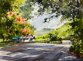 Sylvan Shade by Sunil Linus De, Painting | Mojarto