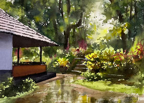 The calm after by Sunil Linus De, Painting | Mojarto