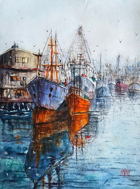 Seascape Series by Sabari Girish T, Painting | Mojarto