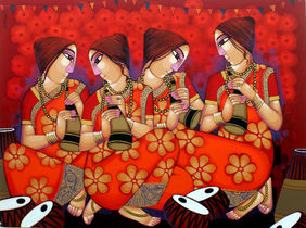 TUNE OF JOY by Sekhar Roy, Painting | Mojarto