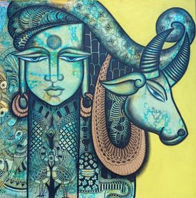 AURA KAILASH by Mohit Bhardwaj, Painting | Mojarto