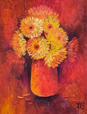 My flowers by Swati Kale, Painting | Mojarto