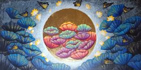 Radiance in Bloom" by Pravin Utge, Painting | Mojarto