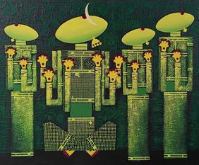 Baithak by Harsh wardhan Bhilala, Painting | Mojarto